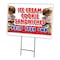 Signmission Ice Cream Cookie Sandwi Yard & Stake outdoor plastic coroplast window, 1824 Ice Cream Cookie Sandwi C-1824 Ice Cream Cookie Sandwi - alternate 1